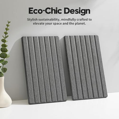 2PCS Water Absorbing Stone Drying Tray Mat for Bathroom Sink & Kitchen Counter Organizer, Quick Dry Dish Soap Dispenser Sponge Holder, Vanity Sink Caddy, Coaster, Dark Gray - 10" x 6" - color: 2pack-10"x 6" - Dark Gray
