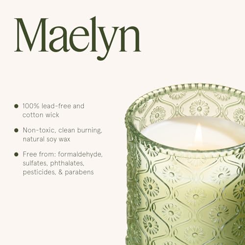 LA JOLIE MUSE Kyoto Vine Moss Scented Candle for Home, Natural Soy, 40 Hrs | Luxury Green Jar Candle, Clean Non Toxic Wax, Fresh Summer Candles, Gifts for Women & Men, Forest Candles, Leaves & Vetiver - color: Kyoto Vine & Moss