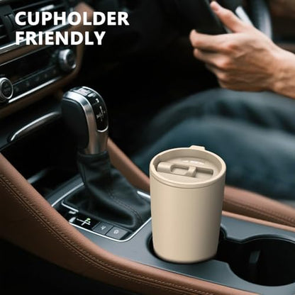 TILUCK 20 oz Insulated Coffee Tumbler with BPA-Free Lid | Travel Coffee Mug, Dishwasher Safe, Cup Holder Friendly, Double-Wall Vacuum Insulation for Hot & Cold Drinks,Matte MistyGray - color: Matte MistyGray, size: 20 Ounces