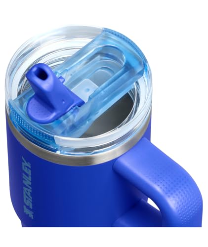 STANLEY Quencher ProTour Flipstraw Tumbler, 14 oz, Cobalt | Built-In Straw & Handle | Cupholder Compatible for Travel | Leakproof Insulated Stainless Steel Cup | BPA-Free - color: Cobalt, size: 14 Ounces