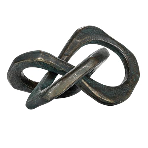 Bloomingville Antique Metal Knot Figurine, Black - color: Black