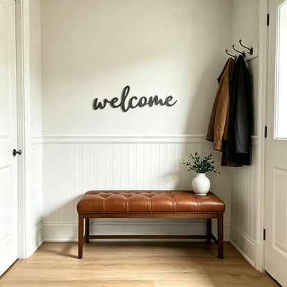 Wooden Welcome Sign for Back to School Decorations, First Day of School Wall Decorations, Rustic Welcome Sign for Classroom Home Entryway Front Door