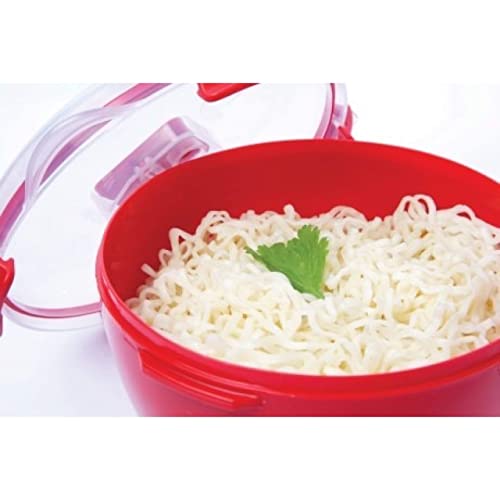 Sistema Microwaveable 940mL Noodle Bowl, Round Microwave Container with Lid & Steam-Release Vent, Cooks Pasta, Soup, Stew & More, Dishwasher-& Freezer-Safe, BPA-Free (Pack of 4) - size: 1 Count (Pack of 4)