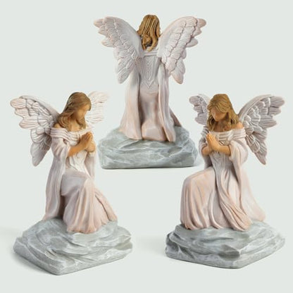 Guardian Angel Statue with Praying Hands - Sympathy, Remembrance, Healing, and Mother’s Day Resin Collectible Decorations for Home, Mom, Grandma
