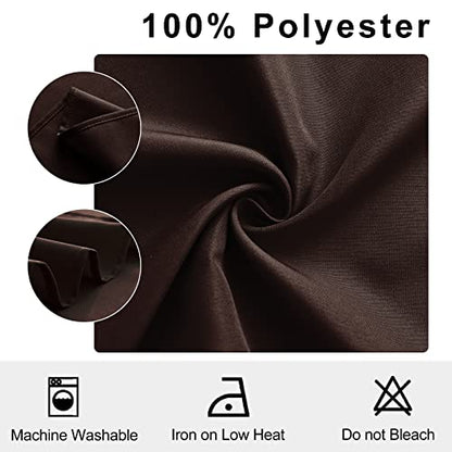 Cloth Napkins Set of 6, 18 x 18 Inch, Washable Chocolate Dinner Napkins with Hemmed Edges for Restaurant, Wedding and Holiday - color: Chocolate, size: 18" x 18" (Set of 6)