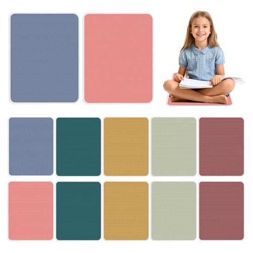 12Pcs Classroom Square Mat, Square Classroom Rug 12.5 * 16.5 Non-Slip Floor Mat Floor Cushion, Suitable for Classroom, Learning Spaces, Playroom and Educational Facilities - color: Square-wild