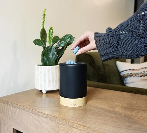 Happy Wax Black Signature Wax Melt Warmer for Scented Wax Melts, Cubes & Tarts – Electric Wax Melter with Automatic Timer and No Scrape Silicone Dish for Easy Wax Removal - color: Black