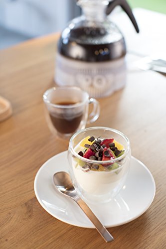 Bodum 2.5oz Pavina Double Wall High-Heat Borosilicate Glass, Set of 2, Clear - size: 2.5 oz, style: Set of 2