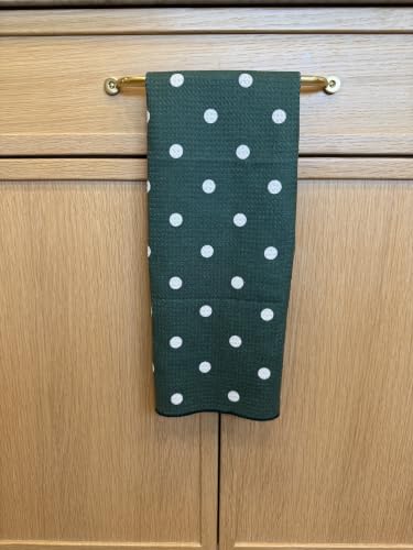 Kitchen Towels, Dish Towels for Kitchen, 3 Pc Kitchen Towel Set | Microfiber Waffle Towels, 16 x 26 inches, with Hanging Loops, Reusable Tea Towels, Cute Kitchen Towels - 3 Pack - color: Christmas Holly
