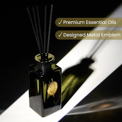 M&SENSE 10.14 oz Large Reed Diffuser Set | Bamboo Scent Oil Diffuser with Sticks | Hotel Collection Non-Toxic Essential Oil |for Bedroom Bathroom Living Room - color: Bamboo, size: 300ml