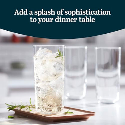Libbey Polaris Tumbler Glasses, Axis, 17.75-ounce, Set of 8 - color: Polaris