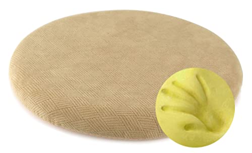 Sigmat Memory Foam Seat Cushion Anti-Slip Soft Round Stool Cushion Chair Pad 20 Inch Camel | Memory Foam Anti-slip Round Chair Cushion, Soft Machine Washable Cushion for Office, Dining Chairs & Car Seats - color: Camel, size: 20 Inch