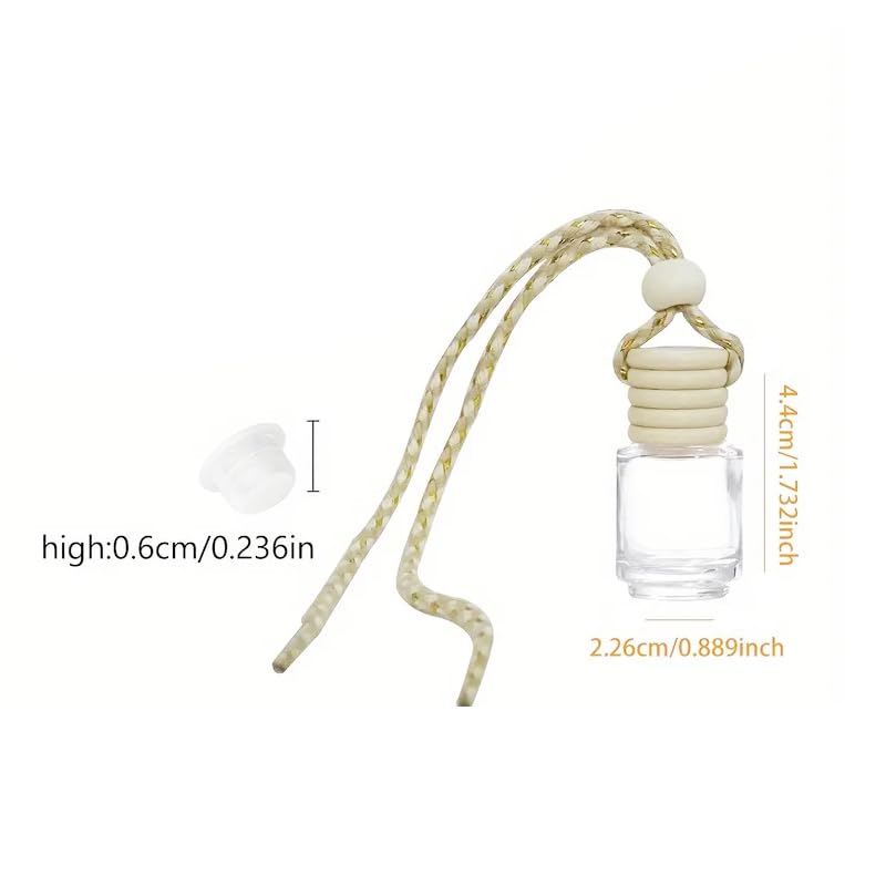 8ml 20pcs pack glass bottles for car reed diffuser perfumes (8ml, CYLINDRICAL) - color: CYLINDRICAL