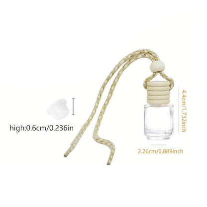 8ml 20pcs pack glass bottles for car reed diffuser perfumes (8ml, CYLINDRICAL) - color: CYLINDRICAL