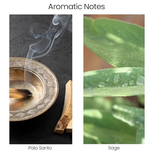 Natur IX Cleansing Scented Candles for Home | Sage & Palo Santo | Natural Non Toxic Soy Candles with Essential Oils | 50 H Long Burning | (Cleansing | Palo Santo & Sage)