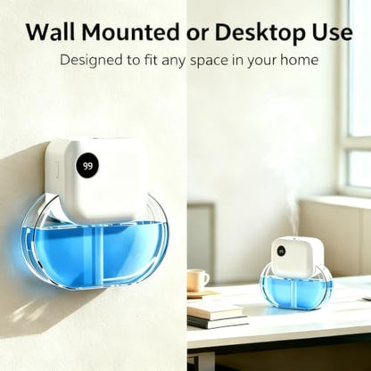 Aroma Diffuser with 170ML Essential Oil Set for Home,Ocean Citrus | Aromatherapy Diffuser with 6 Adjustable Mist Modes, 90 Days Long-Lasting Runtime, Ultra Quiet 35dB Operation, 7-Color Light - color: Blue
