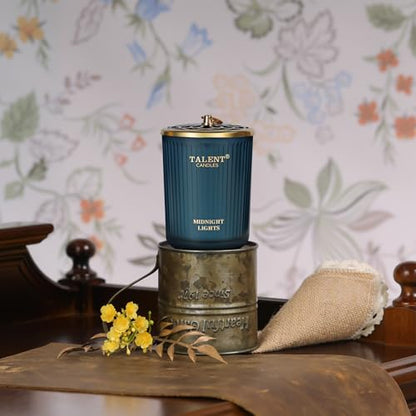 Talent Candles Jar Candles for Home Scented, Aromatherapy Candles Gifts for Women & Men, Natural Soy Candle, 8.4oz Traditional Style, Midnight Lights, GG79106NL-ML - color: Midnight Lights