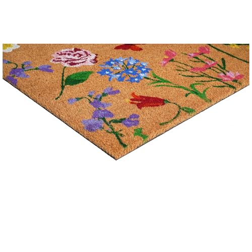 Calloway Mills Butterfly Garden Doormat (17 x 29) - color: Butterfly Garden, size: 1'5" x 2'5" (Rectangular)