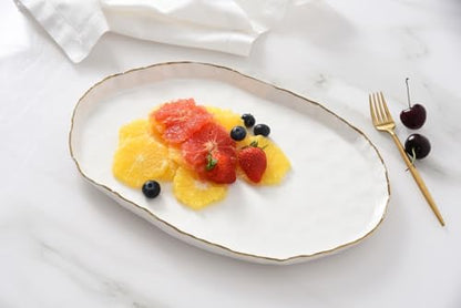 Pampa Bay Portofino Medium Oval Platter, 14.25" x 9" x 1" - size: 14.25 x 9