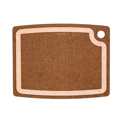 Epicurean Gourmet Series 14.5" × 11.25" Cutting Board in Nutmeg/Natural - color: Nutmeg/Natural, size: 14.5"L x 11.3"W