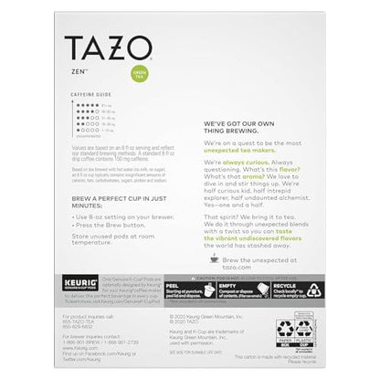 TAZO Tea Bag K-Cup Pods, Awake English Breakfast & Zen 22 CT (2ea) (Variety Pack) - size: 22 Count (Pack of 2) Awake & Zen Variety