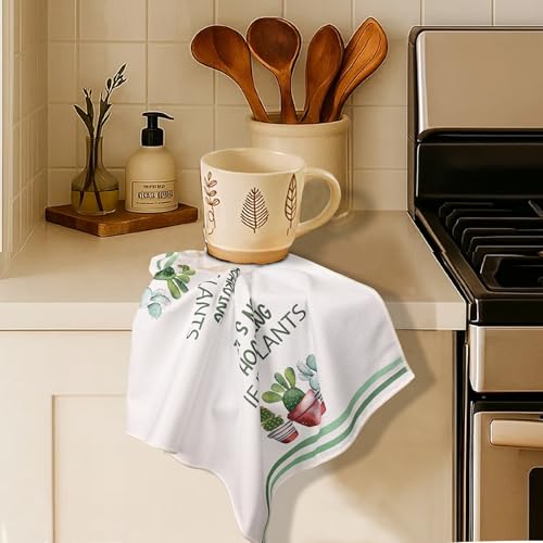 Gifts for Plant Lovers,Plant Lady Mom Gifts,Plant Gift for Women Gardener Teacher,Funny Best Friend Birthday(16×24 Inches Set of 2) - color: Towel-plant-2