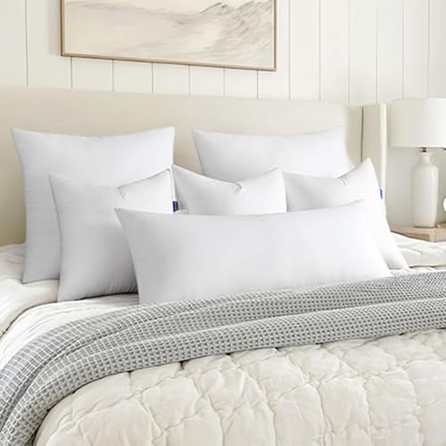 MIULEE 14x20 Pillow Insert, Premium Throw Pillow with Virgin Fiber Filling | Soft and Support, Durable Brushed Fabric, Decorative Rectangle Pillow for Sofa Bed Couch - size: 14x20 Inch (Pack of 1)