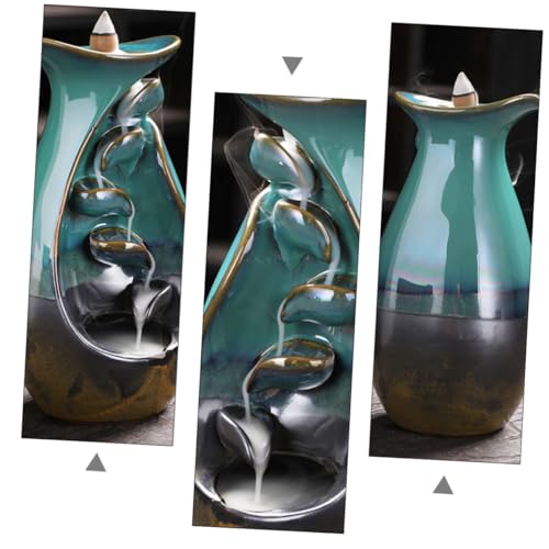 Backflow Incense Burner Holder Aromatherapy Incense Censer Decorative Home Fragrance Accessory for Meditation and Relaxation