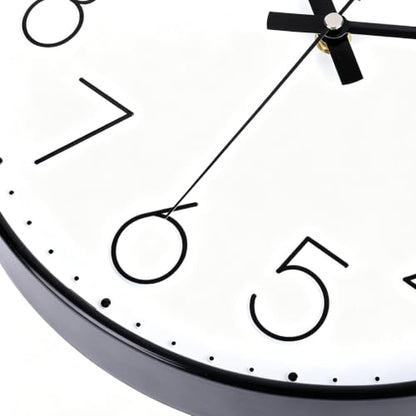 2 Pack Black Wall Clock 12 Inch Modern Silent Battery Operated Wall Clocks | Office Kitchen Classroom School - color: Black, size: 2 Pack-12 Inch
