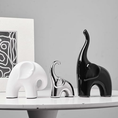 XINXUAN 3PCS Elephant Ornament- Gifts for Women,Wife,Wedding Anniversary - size: A-3PCS elephant
