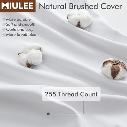 MIULEE 28x28 Euro Pillow Insert, Throw Pillow with Virgin Fiber Filling | Soft and Support, Durable Brushed Fabric, Decorative Pillow for Sofa Bed Couch - size: 28x28 Inch (Pack of 1)