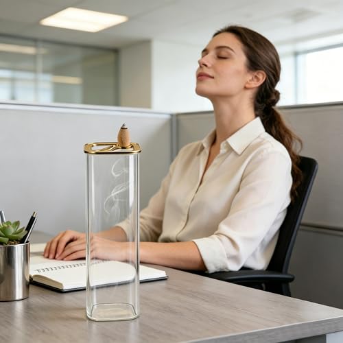 Incense Holder, Metal Incense Holder for Sticks and Cones with Removable Glass Ash Catcher, Anti-Ash Incense Burner for Meditation Relaxation (Dual-use Design) - color: Dual-use Design