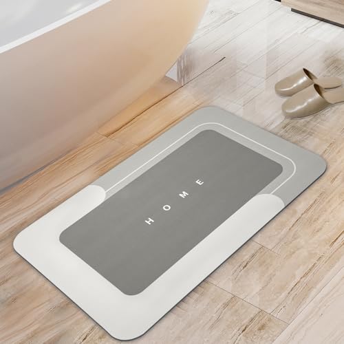 Housego Absorbent Bath Mat, Quick Dry Bath Rug, Non-Slip, 15.7x23.6 Inch, Beige - color: Beige, size: 1 Rectangular Piece (15.7" x 23.6")