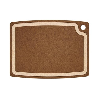 Epicurean Gourmet Series Cutting Board, 17.5-Inch by 13-Inch, Nutmeg/Natural | Juice groove, Microplastics free, dishwasher safe, lightweight reversible design, knife friendly, heat resistant, USA made - color: Nutmeg/Natural, size: 17.5"L x 13"W