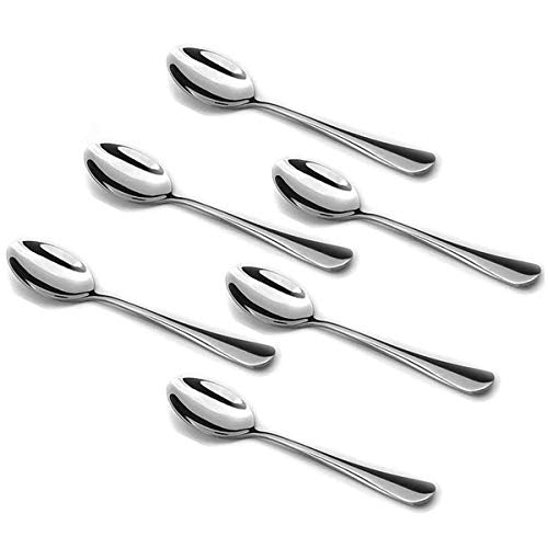 Demitasse Espresso Spoons, 4.7 Inches Stainless Steel Coffee Spoons - color: Silver, size: 4.7Inch