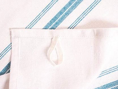 KAF Home Classic Farmhouse Stripe Kitchen Towels, Pure Cotton Dish Towels, Towel Dish Cloths for Cooking, Cleaning, and Dining, Set of 12, Teal - color: Teal