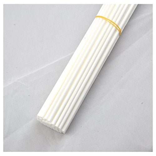50 Pieces Fiber Reed Diffuser Replacement Refill Sticks for Aroma Fragrance (White, 10" x4mm) - color: White, size: 10" x4mm