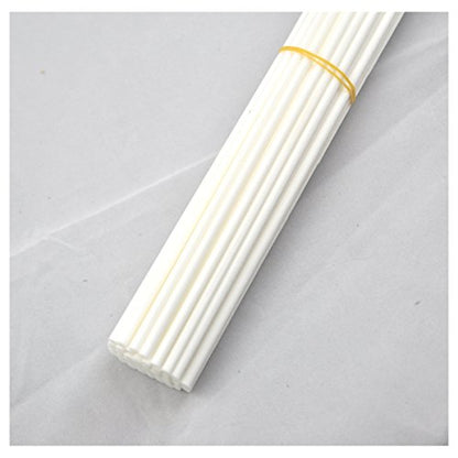 50 Pieces Fiber Reed Diffuser Replacement Refill Sticks for Aroma Fragrance (White, 10" x4mm) - color: White, size: 10" x4mm