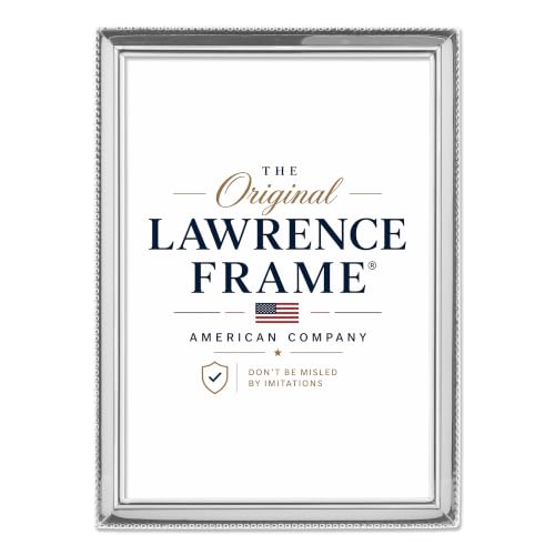 Lawrence Frames 11657 Polished Silver Plate 5x7 Picture Frame - Bead Border Design - color: Silver, size: 5X7