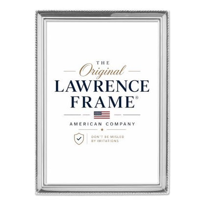Lawrence Frames 11657 Polished Silver Plate 5x7 Picture Frame - Bead Border Design - color: Silver, size: 5X7