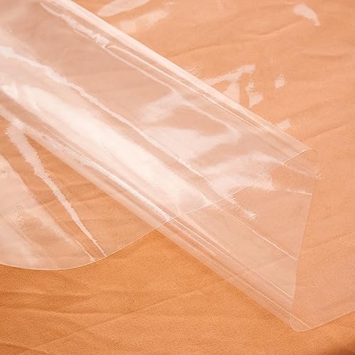 Clear Plastic Tablecloth Protector Round 60inch Diameter Waterproof Oilproof Stain Resistant Wipeable Table Cover for Dining Tables - size: 60" (Round)