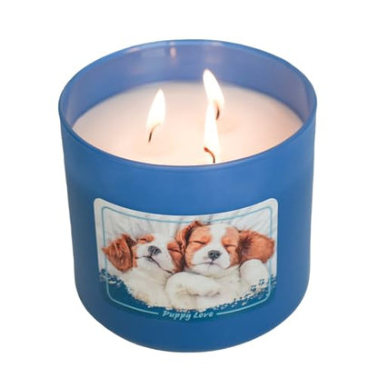 Colonial Candle Puppy Love Scented Jar Candle, 14 oz - Warm & Comforting Home Fragrance, Long-Lasting Burn, Made in The USA - color: Puppy Love