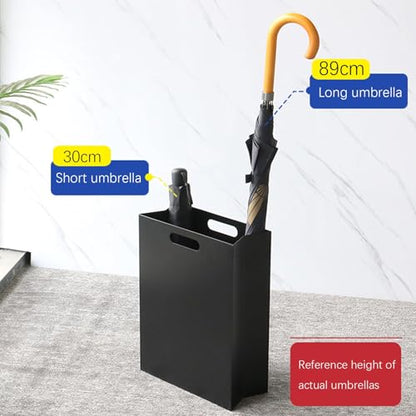 Indoor Entryway Umbrella Holder Can hold 10 umbrellas，tall Metal Large Capacity Umbrella Storage stand With removable drain tray,For Hotel,Offices,home,Commercial(White-A) - color: White-A