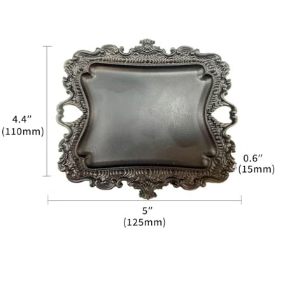 1 Pack Jewelry Dish Matte Black Jewelry Trays ideal for holding jewelry rings and small trinkets. - color: Matte Black, size: small:5"(125mm)*4.4"(110mm)*0.6"(15mm)