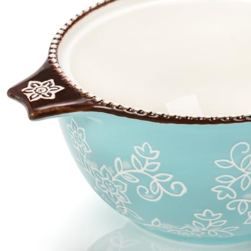 AVLA 4 Pack Ceramic Soup Bowls with Lid and Double Handles, 22 OZ French Onion Soup Crock, Small Casserole Dish for Oven, Mini Cocotte Set Baking Ramekins for Stews, Cereal, Oatmeal or Pasta