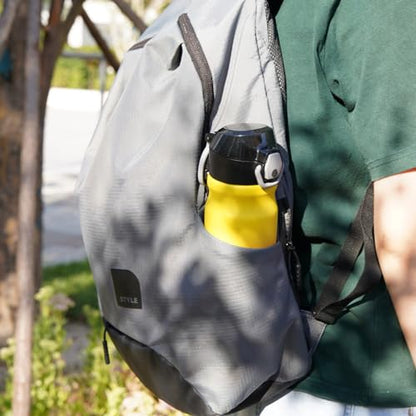 BJPKPK 18 oz Water Bottle with Straw & Handle, Insulated Stainless Flask | Leak Proof Locking Lid, Thermal, Double Wall Vacuum, Keeps Hot/Cold, BPA Free, Dishwasher Safe, Travel & Sports, Rainbow - color: A-Rainbow, size: 18 Ounces