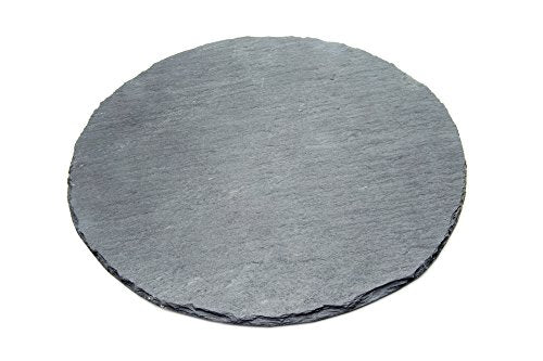 Fox Run 3808 Slate Cheese Board, Round Gray, 12 x 12 x 0.25 inches - style: Cheese Board, Round