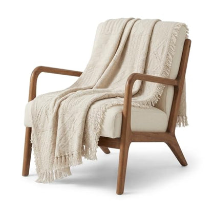 Pure Country Weavers Irish Fisherman Natural Waffle Weave Blanket - Gift Tapestry Throw Woven from Cotton - Made in The USA (69x48) - color: Irish Fisherman