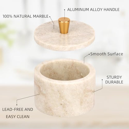 Marble Salt Cellar with Lid, Viva Jade, 4 inch | Natural Stone, Salt Pepper Box, Gold Alloy Handle, Kitchen Countertop Storage, Multi-Use, Sugar Spice Seasoning Container - color: Viva jade