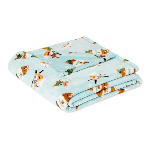 Amazon Basics Kids Super Soft Fleece Blanket, Ultra-Soft Lightweight Throw for Children, 50 x 60 inches, Forest Friends - color: Forest Friends, size: 50 x 60 inches